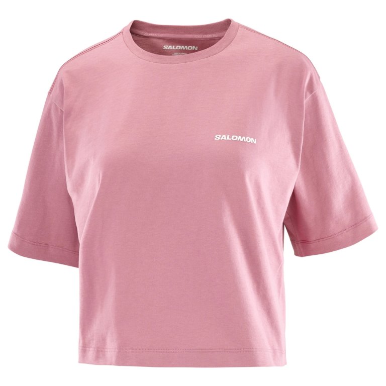Футболка Salomon Short SS Tee Relaxed W - рожева