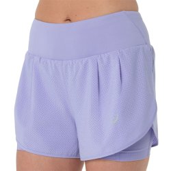 Шорти Asics Road 2-N-1 3.5In Short W - світло-фіолетові