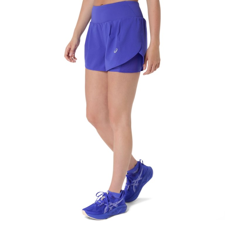 Шорти Asics Road 2-N-1 3.5IN Short W - фіолетові