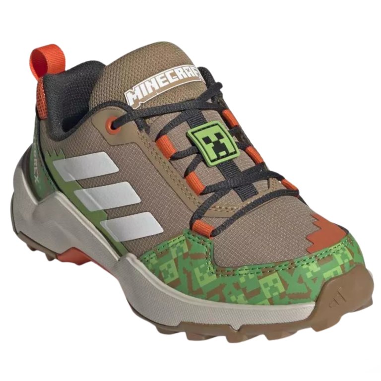 Взуття Adidas Terrex AX4 Minecraft J - коричнево/зелене