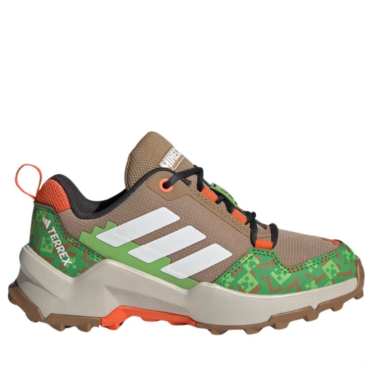 Взуття Adidas Terrex AX4 Minecraft J - коричнево/зелене