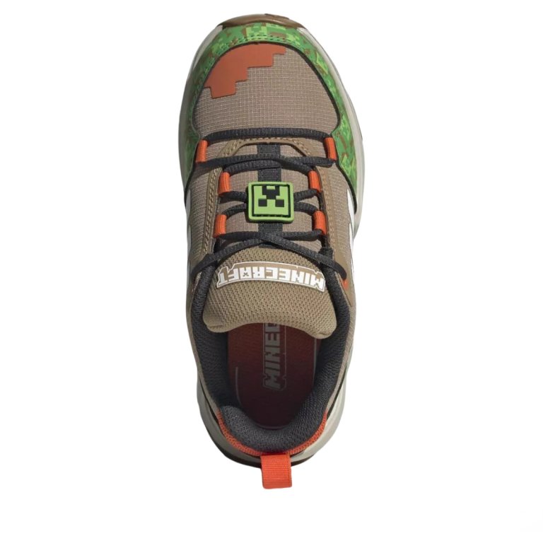 Взуття Adidas Terrex AX4 Minecraft J - коричнево/зелене