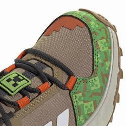 Взуття Adidas Terrex AX4 Minecraft J - коричнево/зелене