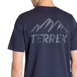 Футболка Adidas Terrex Mountain Graphic Tee M - синя