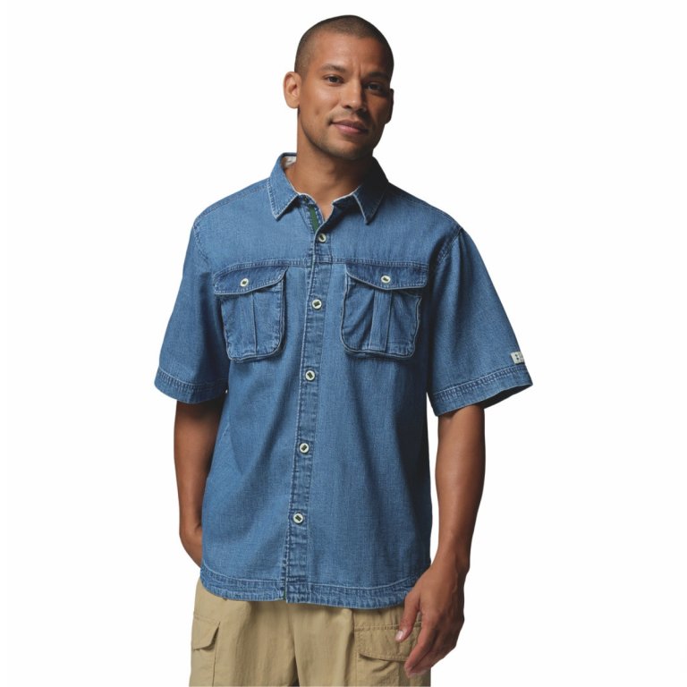 Сорочка Columbia Acker Rock™ Twill SS Button Down M - синя