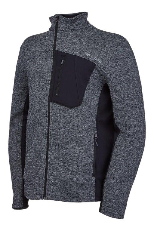 Svetr Spyder Bandit Full Zip - černá/šedá