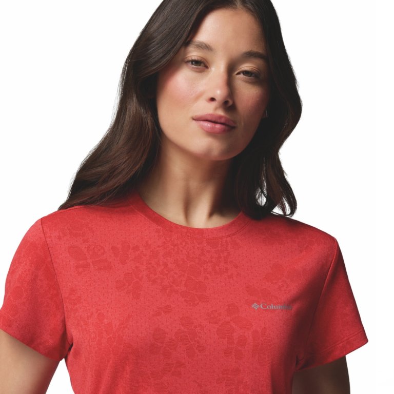 Футболка Columbia Bluebird Canyon™ II SS Crew W - червона
