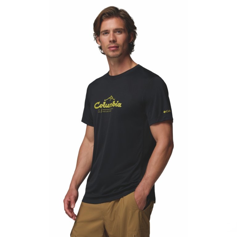 Футболка Columbia Zero Rules™ Light SS Graphic Crew M - чорна