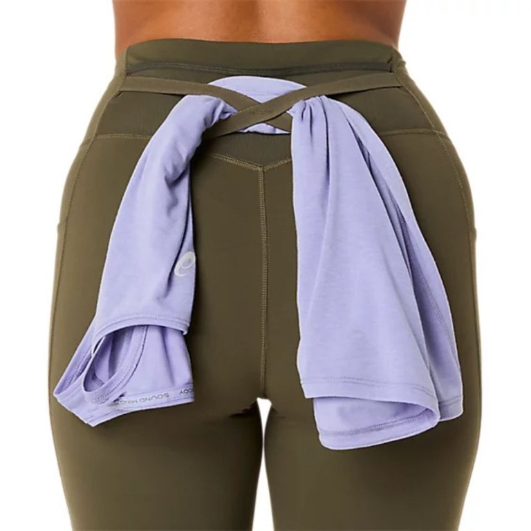 Легінси Asics Nagino Run Adjustable Tight W - зелені