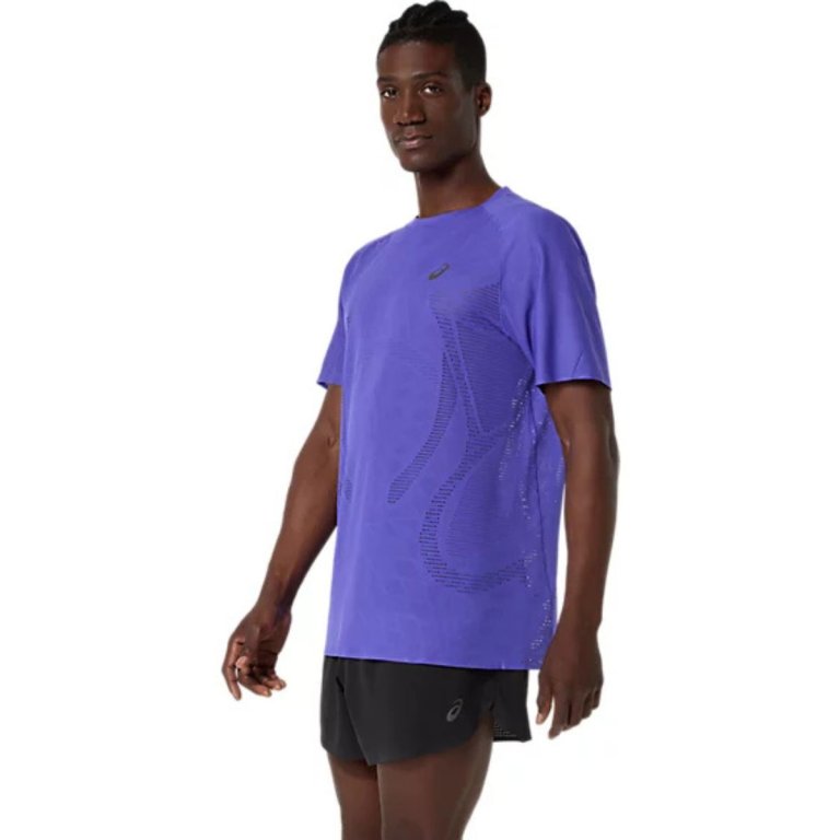 Футболка Asics Metarun SS Top M - синя