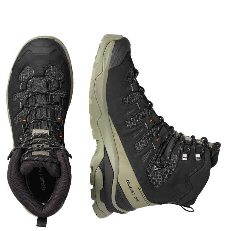 Черевики Salomon Quest 5 GTX M - зелено/чорні
