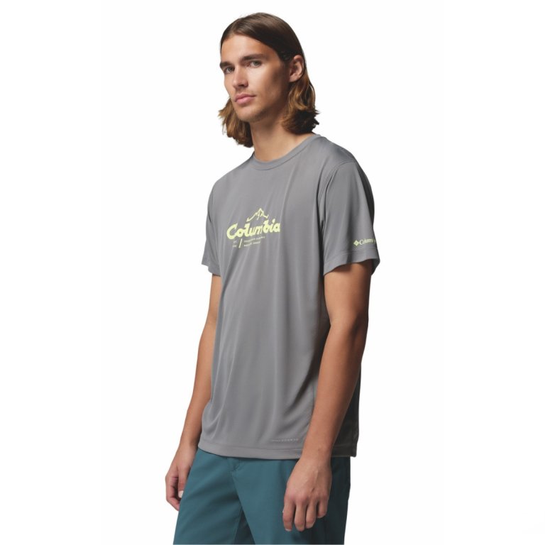 Футболка Columbia Zero Rules™ Light SS Graphic Crew M - сіра