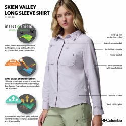 Сорочка Columbia Skien Valley™ Long Sleeve Shirt W - фіолетова