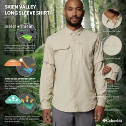 Сорочка Columbia Skien Valley™ Long Sleeve Shirt M - бежева