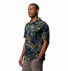 Сорочка Columbia Tech Trail™ Utility Printed Woven SS Shirt M - синя