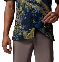 Сорочка Columbia Tech Trail™ Utility Printed Woven SS Shirt M - синя