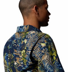 Сорочка Columbia Tech Trail™ Utility Printed Woven SS Shirt M - синя