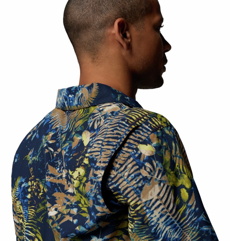 Сорочка Columbia Tech Trail™ Utility Printed Woven SS Shirt M - синя