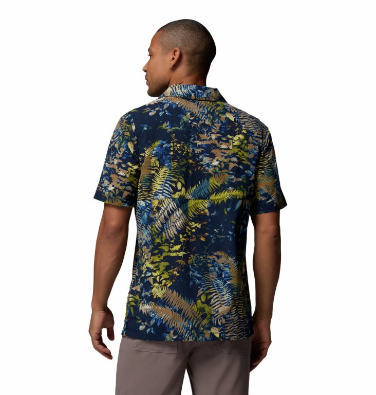 Сорочка Columbia Tech Trail™ Utility Printed Woven SS Shirt M - синя