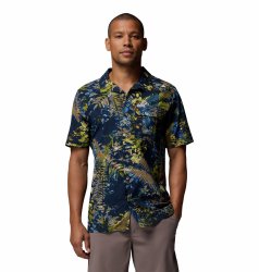 Сорочка Columbia Tech Trail™ Utility Printed Woven SS Shirt M - синя