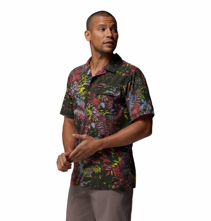 Сорочка Columbia Tech Trail™ Utility Printed Woven SS Shirt M - зелена