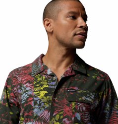 Сорочка Columbia Tech Trail™ Utility Printed Woven SS Shirt M - зелена