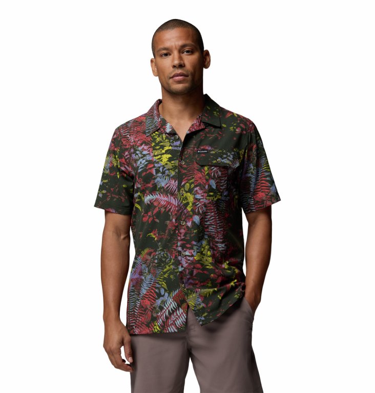 Сорочка Columbia Tech Trail™ Utility Printed Woven SS Shirt M - зелена