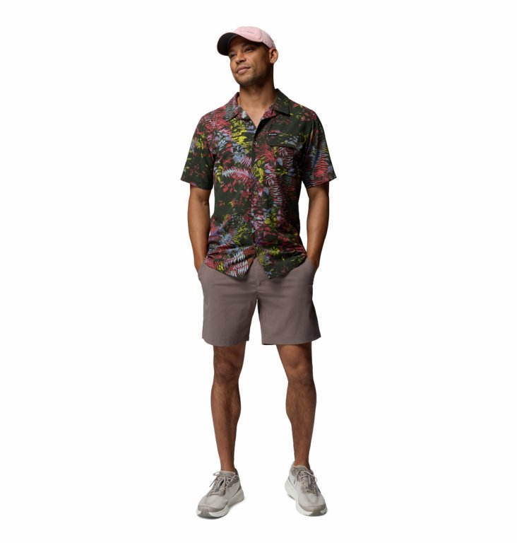 Сорочка Columbia Tech Trail™ Utility Printed Woven SS Shirt M - зелена