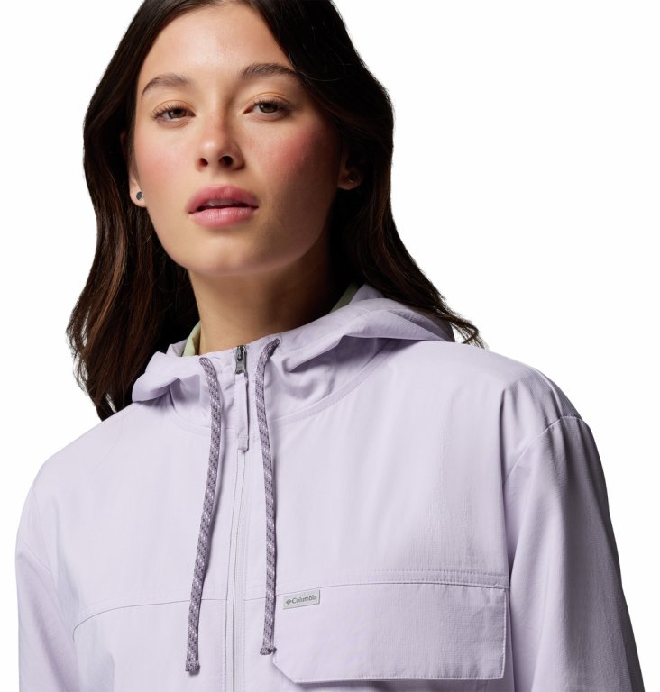 Куртка Columbia Skien Valley™ Hooded LS Shirt W - фіолетова