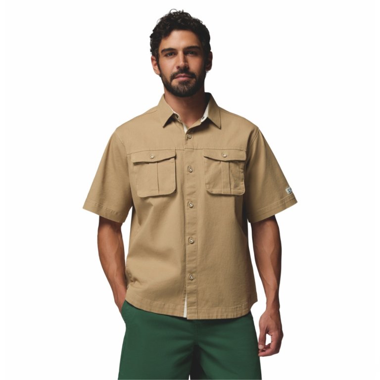 Сорочка Columbia Acker Rock™ Twill SS Button Down M - бежева