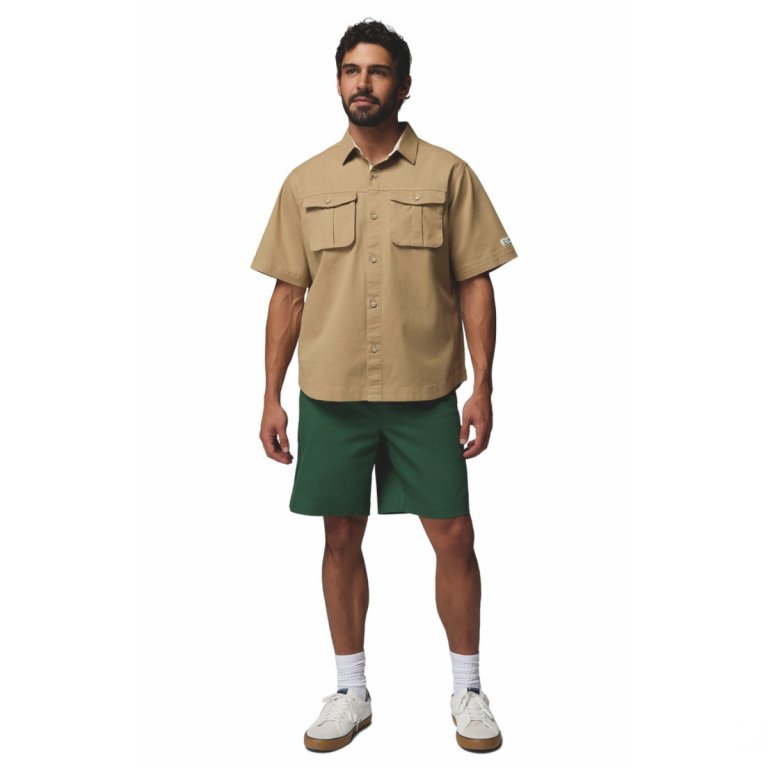 Сорочка Columbia Acker Rock™ Twill SS Button Down M - бежева