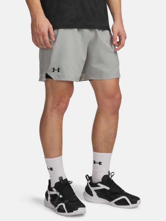 Шорти Under Armour Vanish Woven 6in Шорти чоловічі зелено-сірі