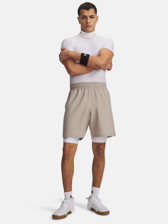 Kraťasy Under Armour Tech Woven Wordmark Short Man Brown