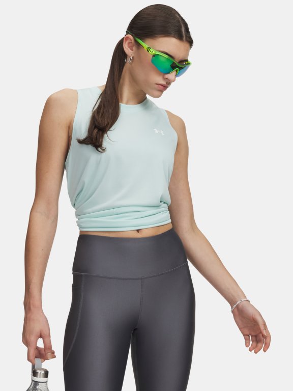 Under Armour Tech Tank Solid Wmn gray green