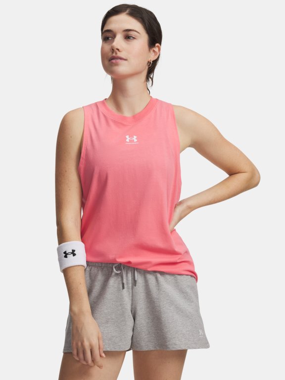 Under Armour Rival Muscle Tank Wmn Pink