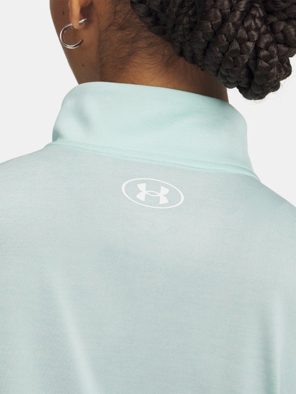 Футболка Under Armour Tech 1/2 Zip- Twist Wmn gray green