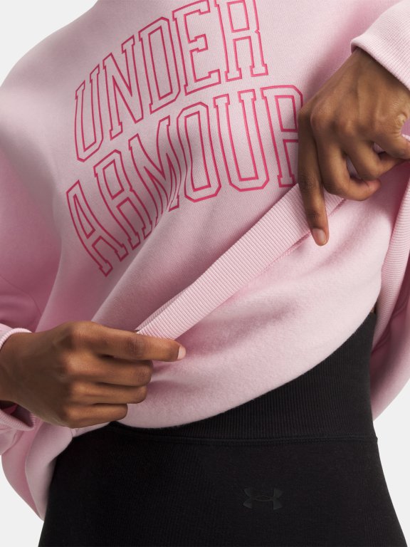 Світшот Under Armour Rival Flc OS Varsity Crew Wmn Pink