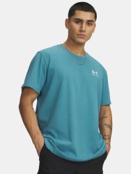 Футболка Under Armour Logo Emb Heavyweight SS Man Blue