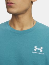 Футболка Under Armour Logo Emb Heavyweight SS Man Blue