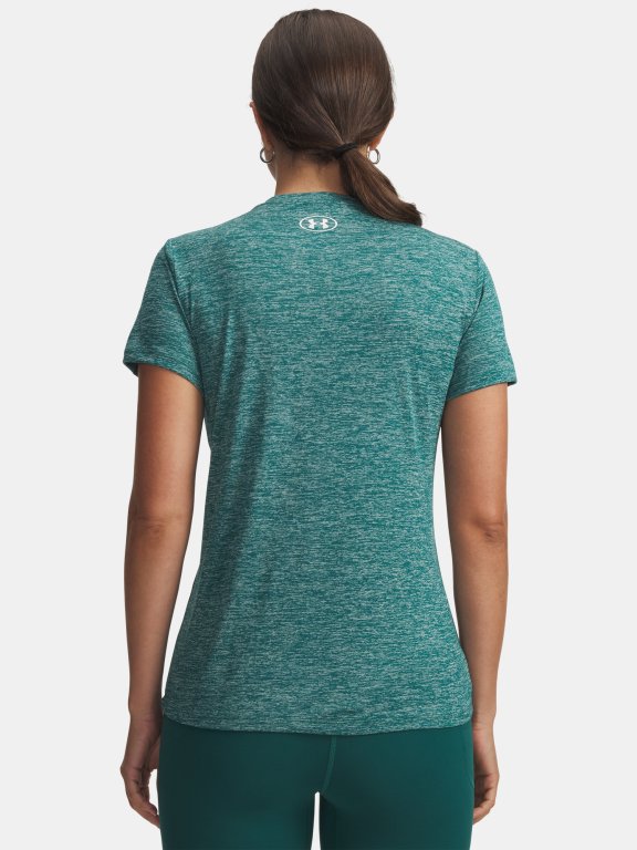 Футболка Under Armour Tech SSV- Twist Wmn gray green
