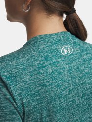 Футболка Under Armour Tech SSV- Twist Wmn gray green