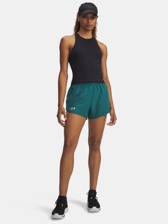Шорти Under Armour Fly By 3'' Wmn gray green