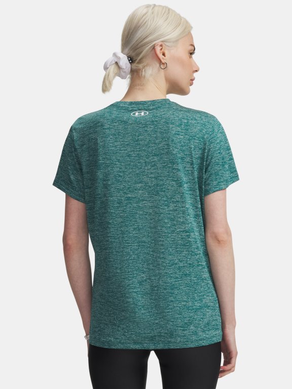 Футболка Under Armour Tech SSC- Twist Wmn gray green