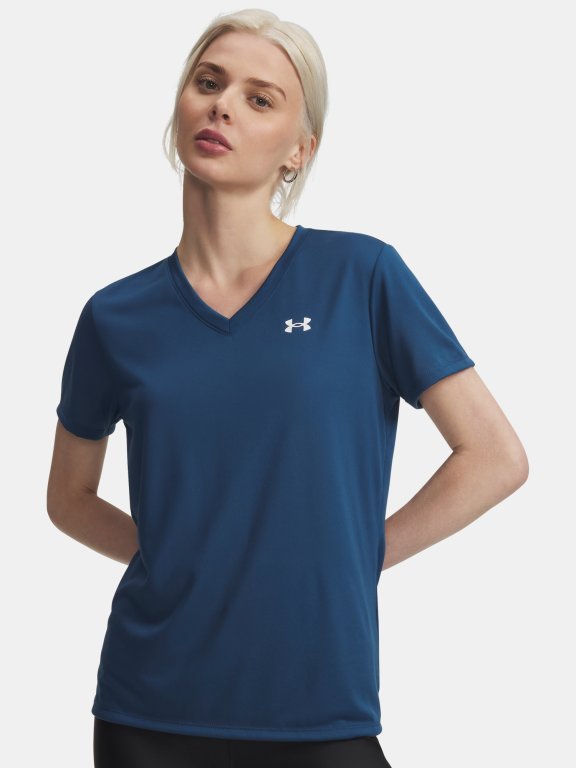 Футболка Under Armour Tech SSV- Solid Wmn Blue