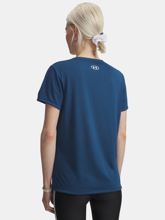 Футболка Under Armour Tech SSV- Solid Wmn Blue