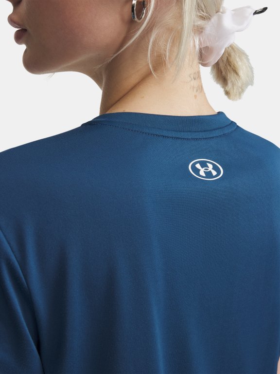 Футболка Under Armour Tech SSV- Solid Wmn Blue