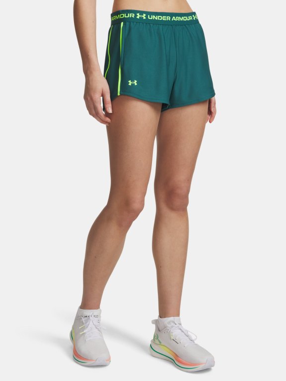 Kraťasy Under Armour Tech Play Up Shorts Wmn Green