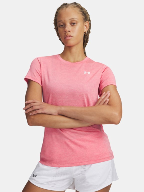 Футболка Under Armour Tech SSC- Twist Wmn Pink
