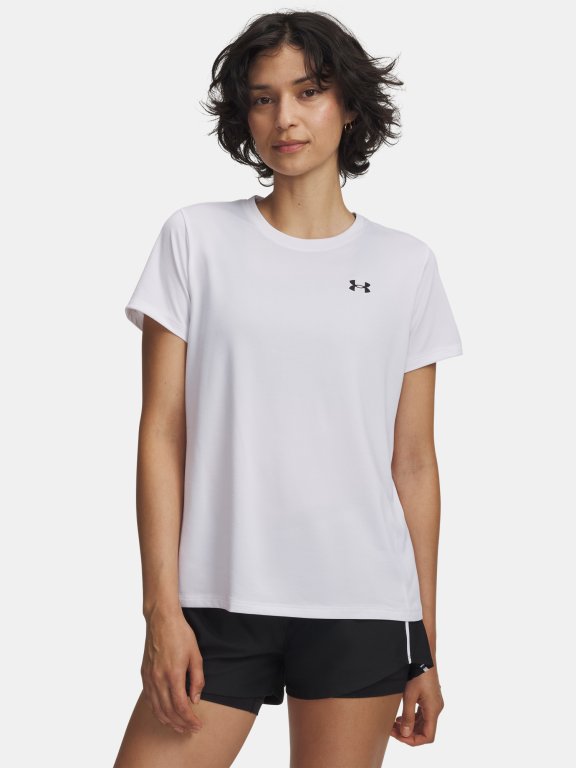 Футболка Under Armour Tech SSC - Solid Wmn white white