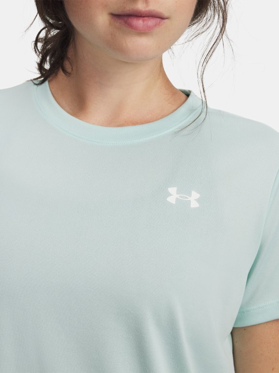 Футболка Under Armour Tech SSC - Solid Wmn gray green